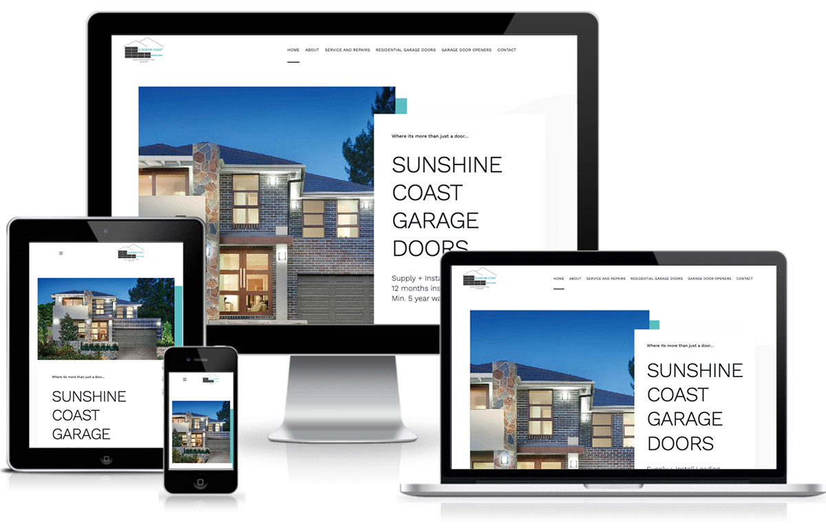 Sunshine Coast Garage Doors website design