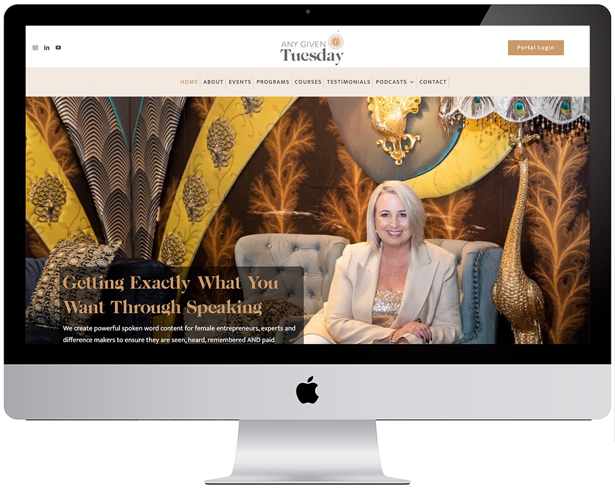 Any Given Tuesday - Scorched Media web design and Seo client