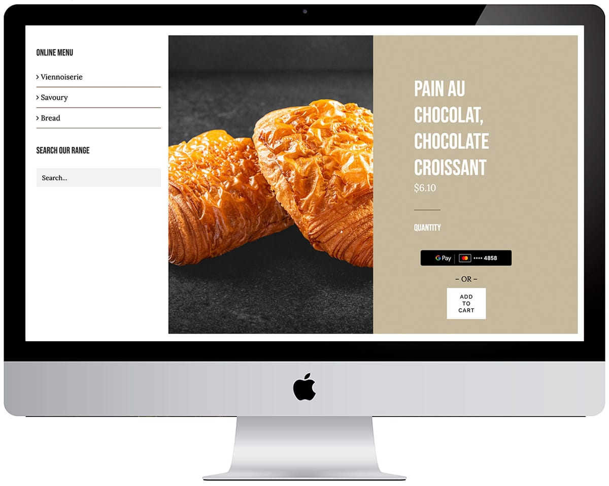 Chouquette website design