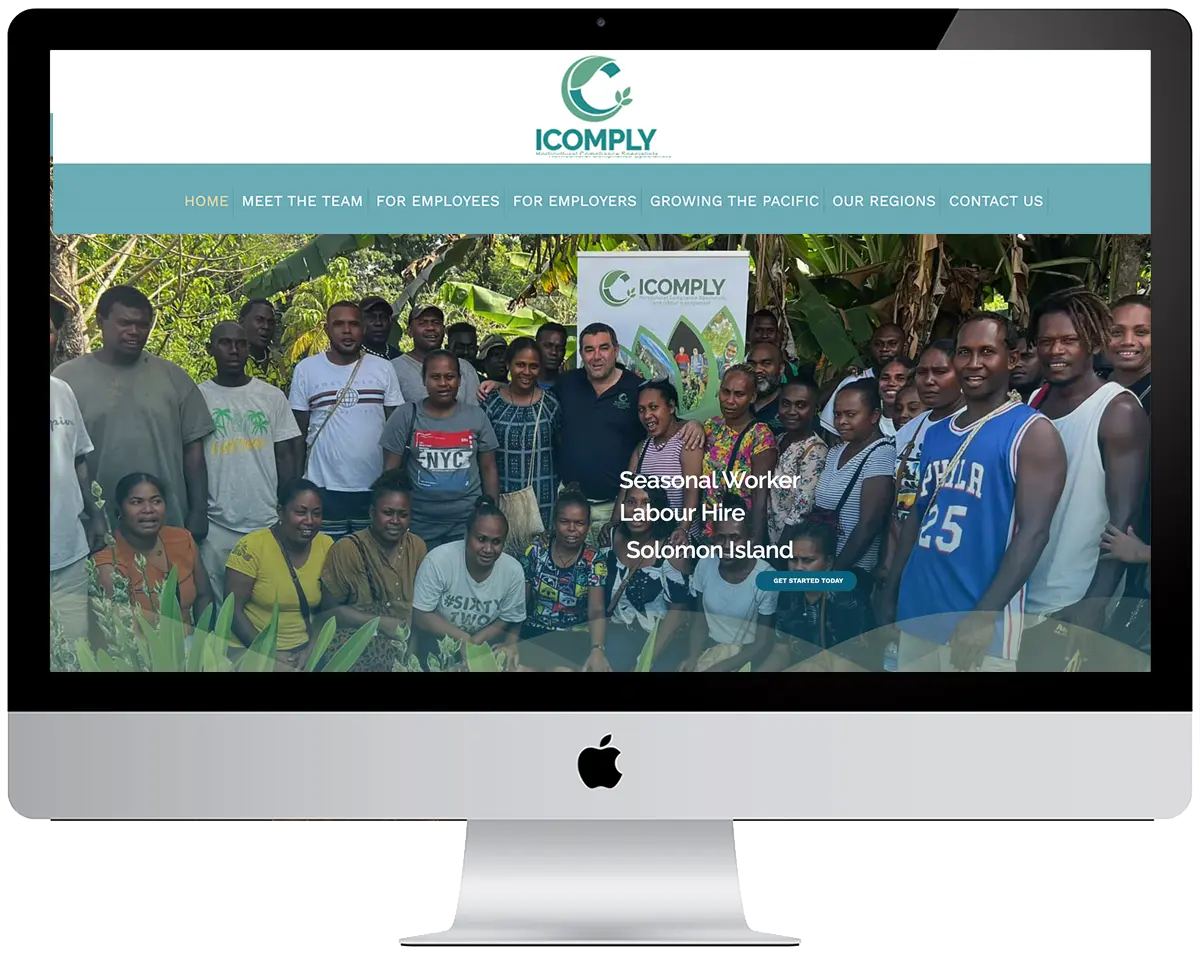 Website redesign — iComply before and after