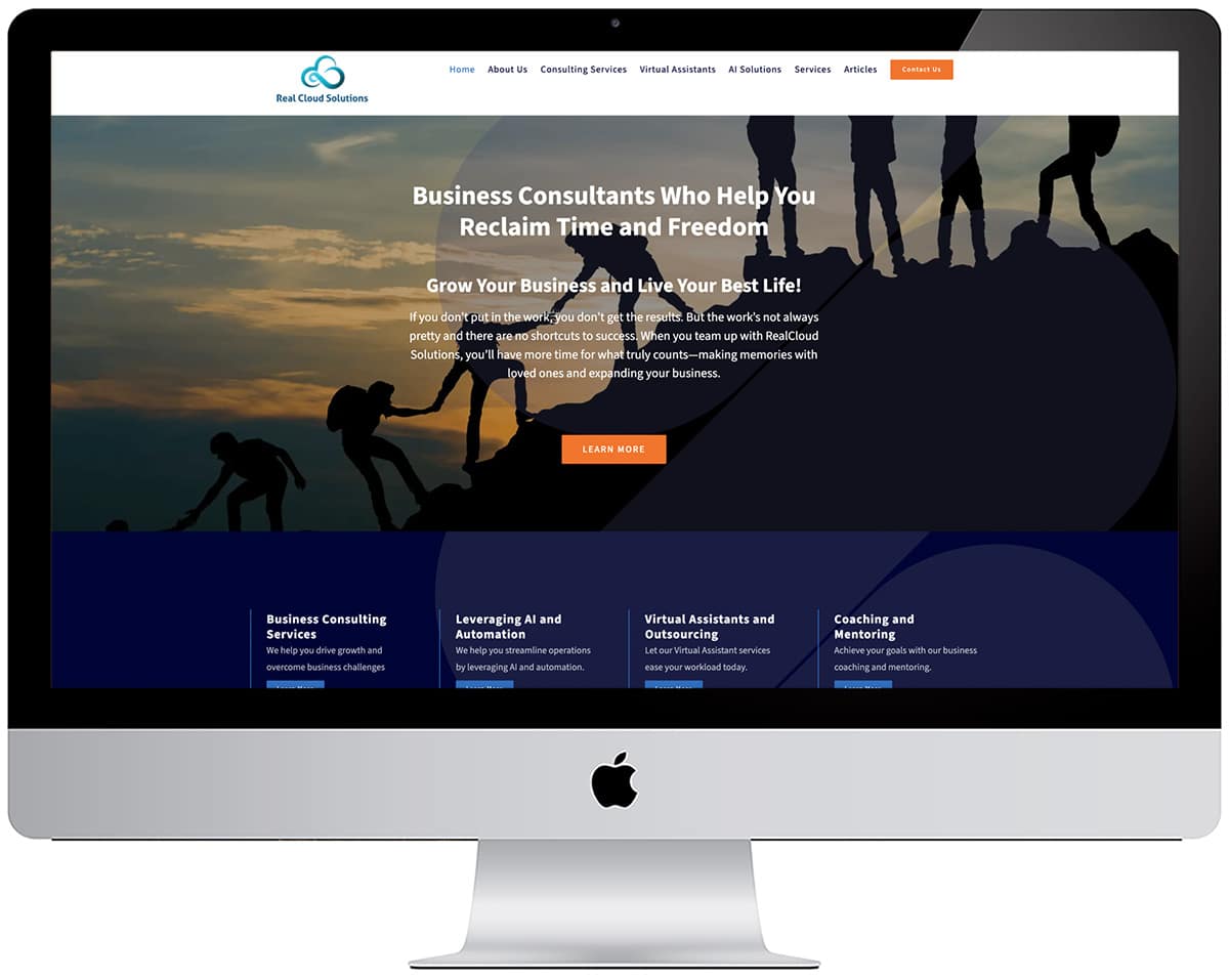Real Cloud Solutions Website Design