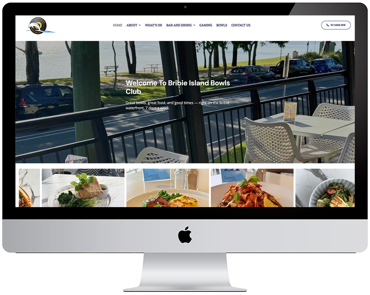 Bribie Island Bowls Club Web Site Design