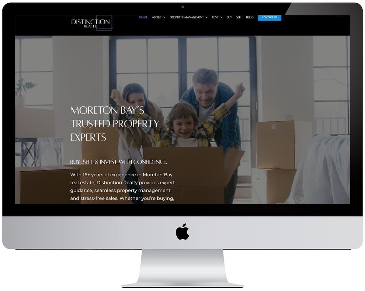 Distinction Realty Website Design